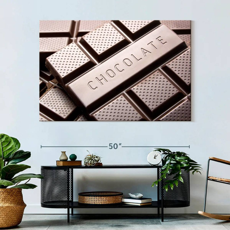 Chocolate Bar Pile, 34" H x 51" W