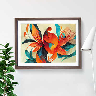 Flowers Abstract Vol.7 1 Piece Single Picture Frame Painting
