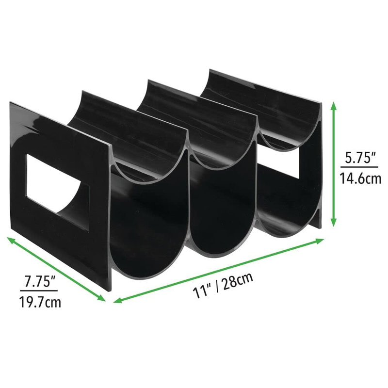 Arthenia 6 Bottle Tabletop Wine Bottle Rack, Black