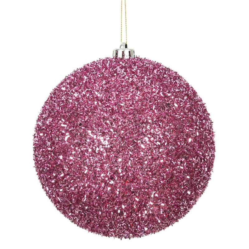 Ornement boule Tinsel, Rose
