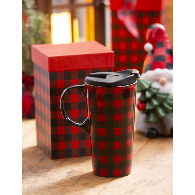 Tasse de voyage 17 oz Buffalo Plaid