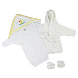 Ensemble de 3 pièces Neuette pour nouveau-né (robe, robe, serviette à capuche)