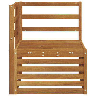 63 cm W Solid Wood Patio Sofa