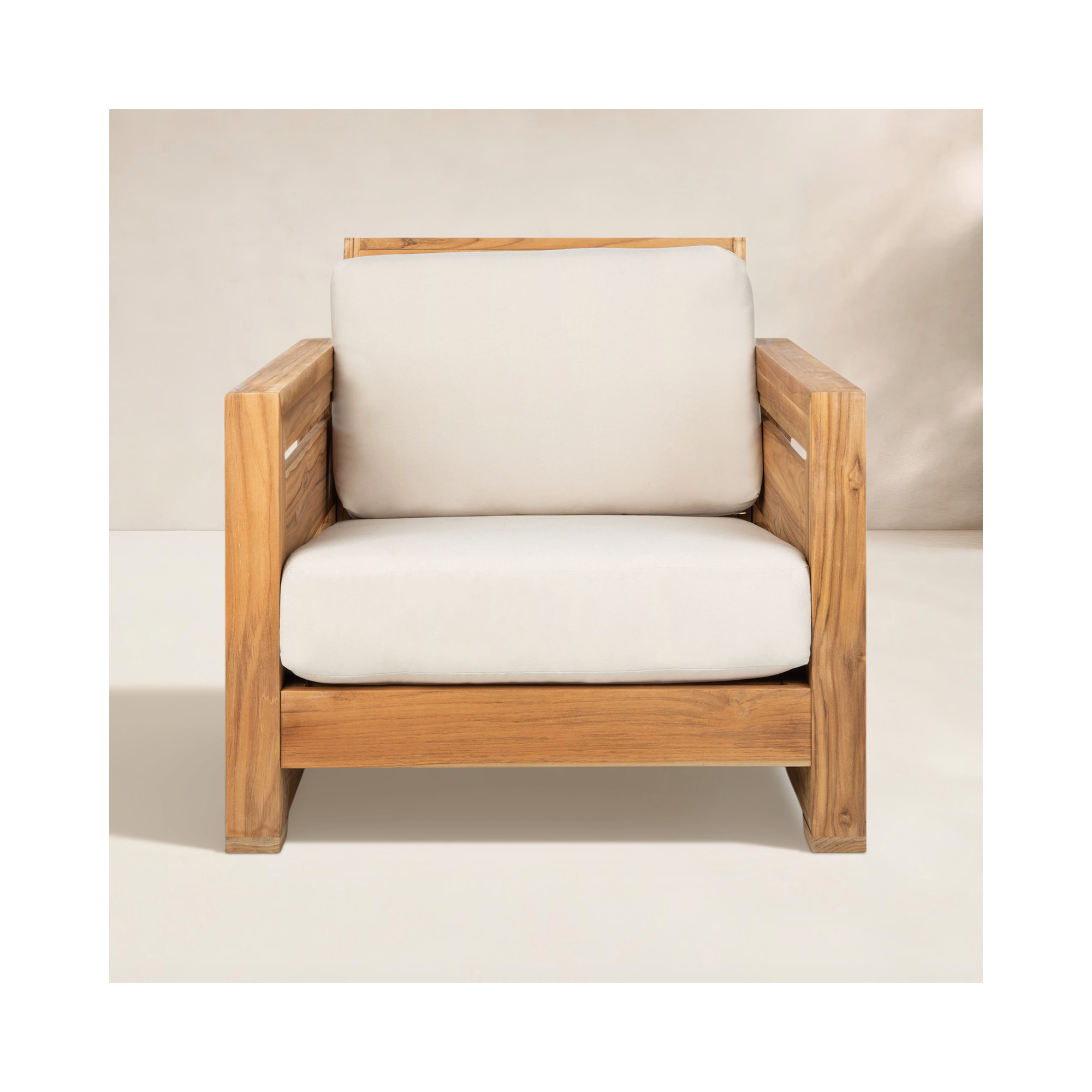 Baela Teak Patio Chair with Cushions