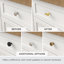 Paquet de boutons carrés asymétriques de 1 1/16 po de longueur-45427103