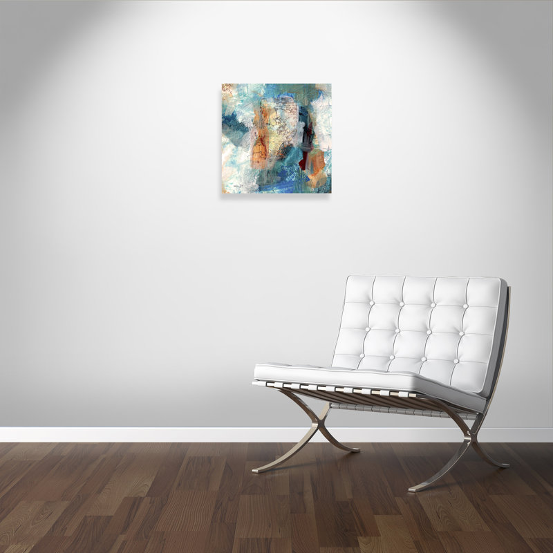 Painterly Elements I - Peinture, Toile tendue, H 24 po x l 24 po x P 1,375 po