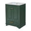 Ensemble de meuble-lavabo 24 po avec lavabo en céramique, armoire de rangement autoportante moderne avec poignées argentées, portes à fermeture douce-1934393773