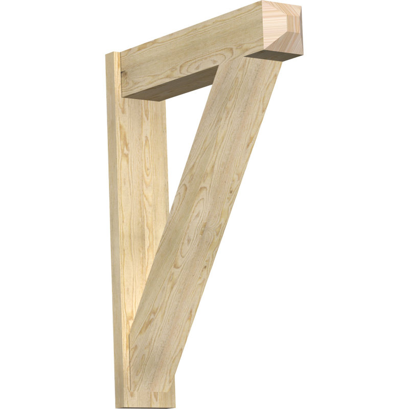Artisan traditionnel en bois rustique, P 34 po x H 46 po, Sapin Douglas de 8 po (sciage brut)