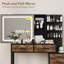 Vanity Desk with Mirror, Makeup Vanity Desk Charging Station-2034579046