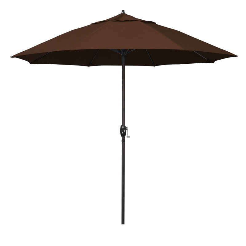 Parasol de marché 7,5 pi Gino, Toile Sunbrella® brun baie, H 102 po x l 108 po x P 108 po