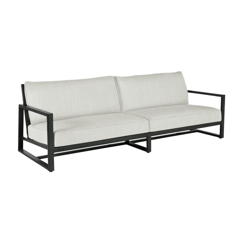 Avondale Aluminum Sofa - Slate Gray, Slate Gray, Welt, Verona Silver