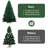 6.5Ft Christmas Tree, Premium Christmas Pine Tree With 1,000 Branch Tips, Artificial Christmas Tree With Metal Hinges, Holiday Tree With Foldable Base, Easy Assembly For Home, Office