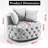 A&A Furniture Black Velvet Accent Chair - Elegant Barrel Design for Comfortable Living Room Luxury-25942726