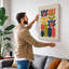 Modernist Flower Study Mid-Century - Wrapped Canvas-1269629019-1269629025