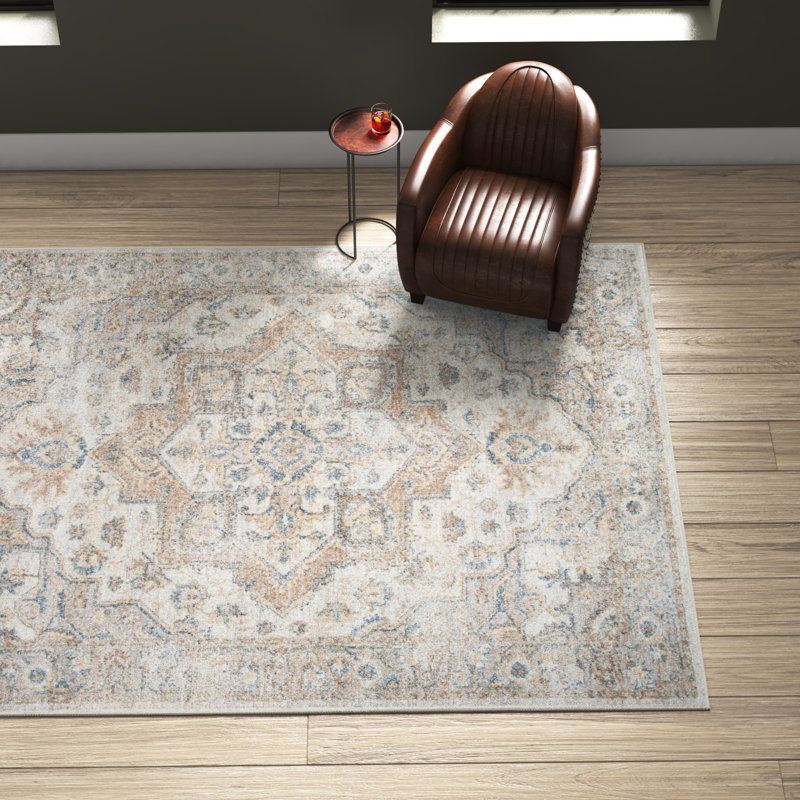 Pritts Washable Oriental Indoor Rug, Rectangle 7'10" x 10'