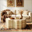 Tables de bout rondes gigognes en bois pour tables basses