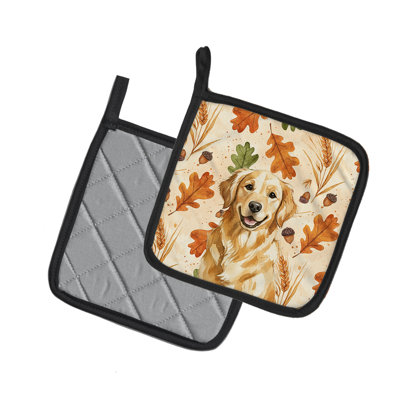 Paire de poignées Golden Retriever