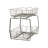 Two-Tier Nickel Pull Out Cabinet Organizer-21132715