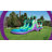 POP JUMP 28ft Inflatable Dual Lane Slide Obstacle with Pool, Backyard Fun for Kids & Adults