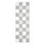 Tapis de couloir moderne à motif écossais 2 x 6 tapis de couloir modernes avec envers antidérapant, tapis de tapis d'intérieur géométrique antidérapant, housse de plancher mince pliable pour la lessive, chambre à coucher, cuisine, gris-1058974003