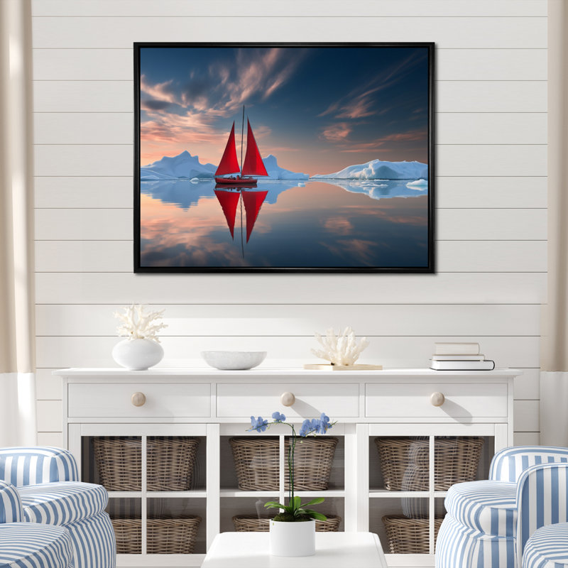 Altemos - reproduction sur toile, H 12 po x l 20 po x P 1 po, Cadre flottant noir