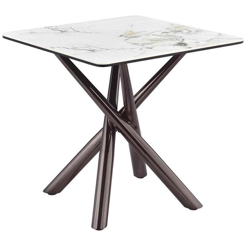 Table de bout, 22.53" H x 23.53" W x 23.53" D, White