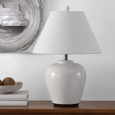 Lampe de table blanche 25 po Vahide