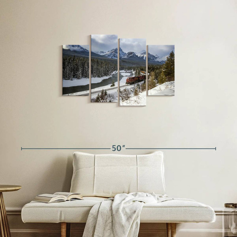 Les montagnes Rocheuses d'Alvord s'entraînent en hiver, H 22 po x l 36 po