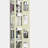 4-Tier Steel Rotating Bookshelf with 360° Wheels, Book Rack-60117730
