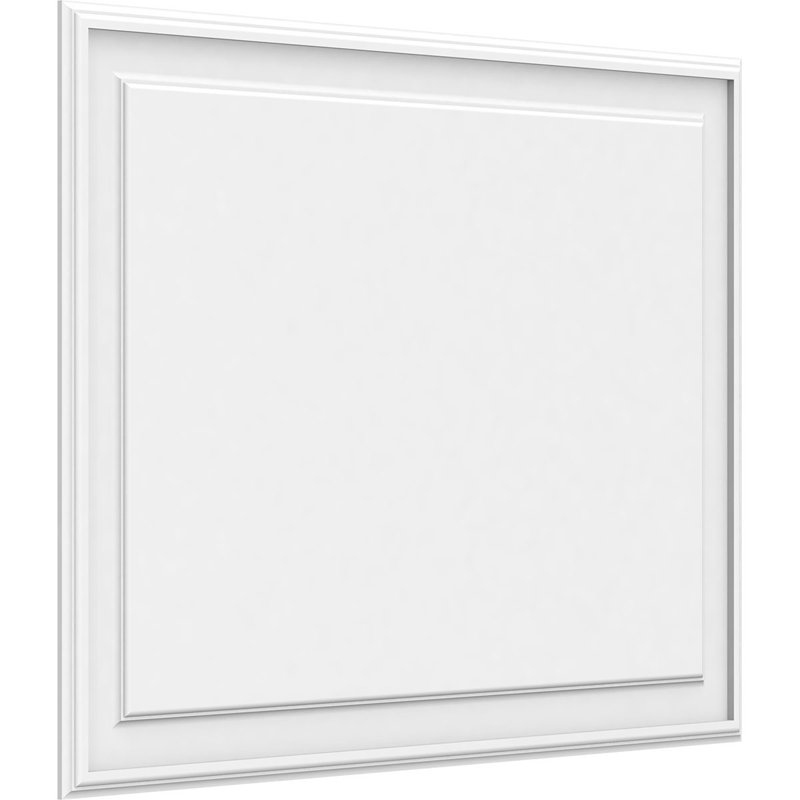 Panneau mural surélevé en PVC blanc Legacy, H 30 po x l 40 po x P 0,63 po