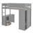 Ieishia Kids Loft Bed-946662598-946662599