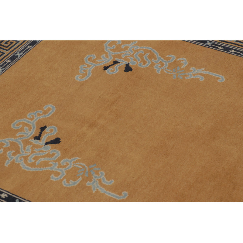 Art Deco One-of-a-Kind 3'11X6'0 Hand Knotted Area Rug