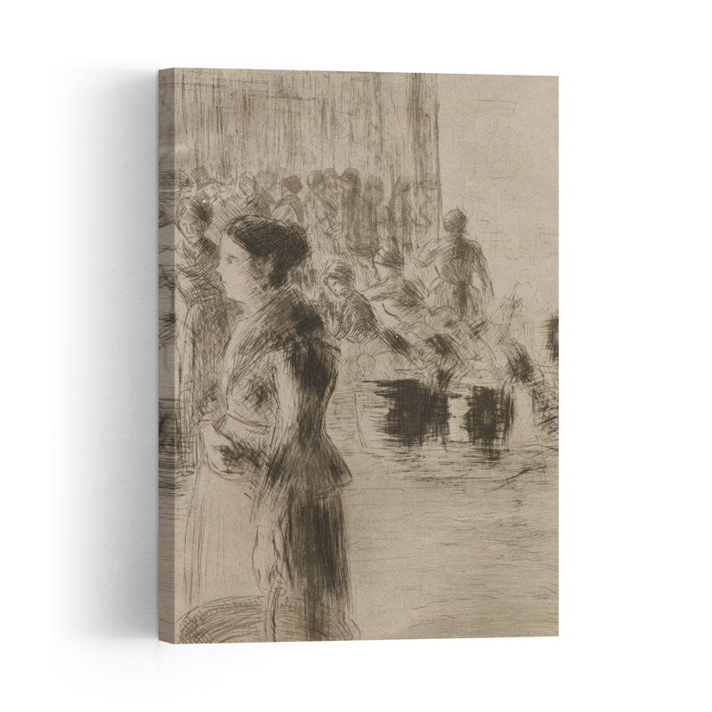 The Servant Girl Marketing, 1888 Abstract Contemporary Architecture City Wall Art Print - Print, 45.72cm H x 30.48cm W