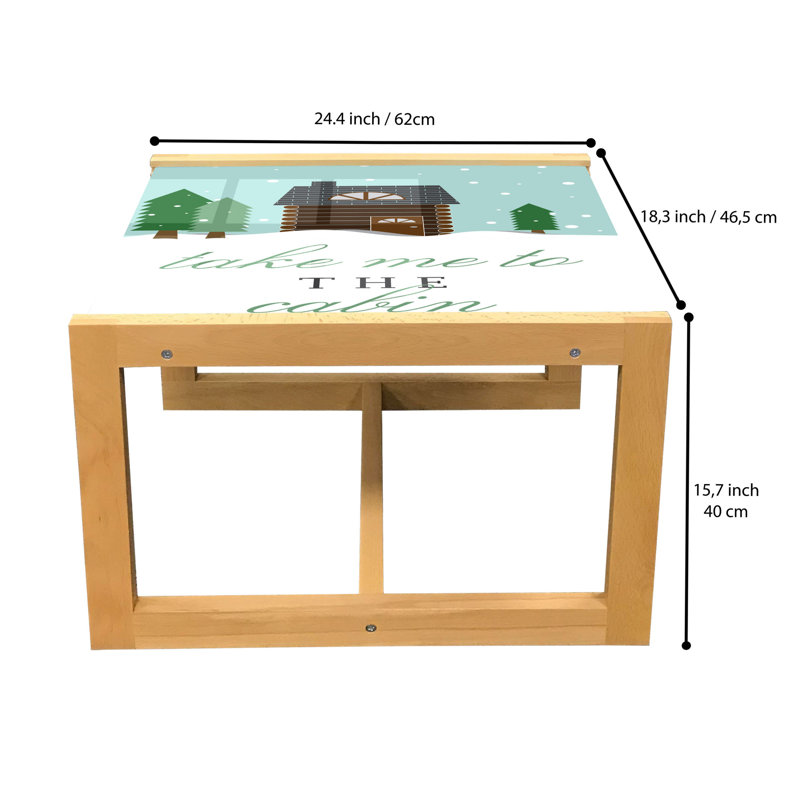 Jaeleen Sled Coffee Table, 62cm H x 46cm W x 40cm D