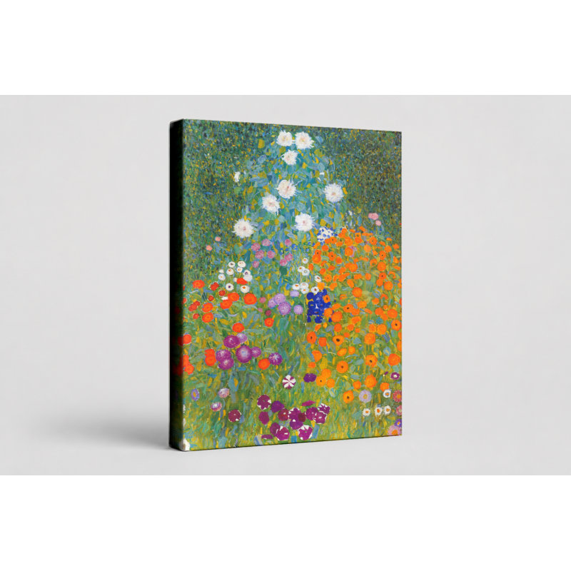 Bauerngarten / Jardin de fleurs (1907) - Art mural sur toile Portrait, L 30 po x H 20 po