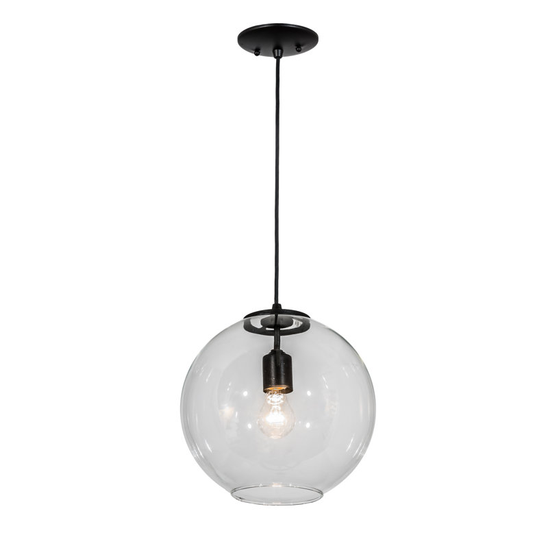 Luminaire sphère suspendu simple 1 lumières bola