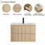 Base de meuble-lavabo mural 30 po seulement, armoire flottante Wood Tune
