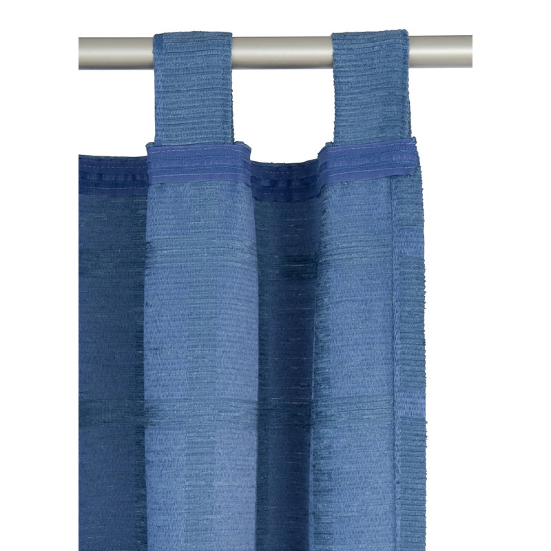 Shire Room Darkening Single Curtain Panel, 132 W x 225 D cm, Blue