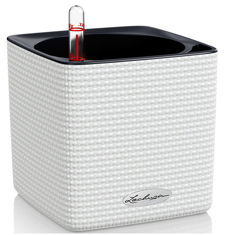 Cube Pot Planter, White