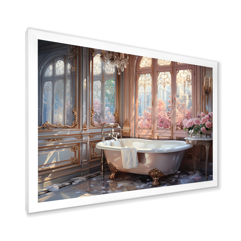Étagère de salle de bain Glow II - imprimé, Cadre photo blanc, H 16 po x l 32 po x P 1 po