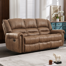 86'' Wide Classic and Oversize Top Faux Leather Reclining Sofa with Rivet