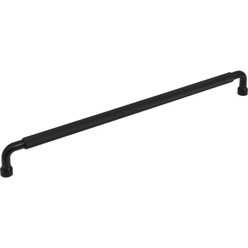 Garrison Bar Pull, Flat Black, 12" Center To Center