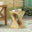Twist Shape Side Table, Wood-like texture-1539128870