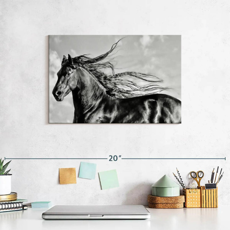 Wind Blown Mane III, 8" H x 12" W