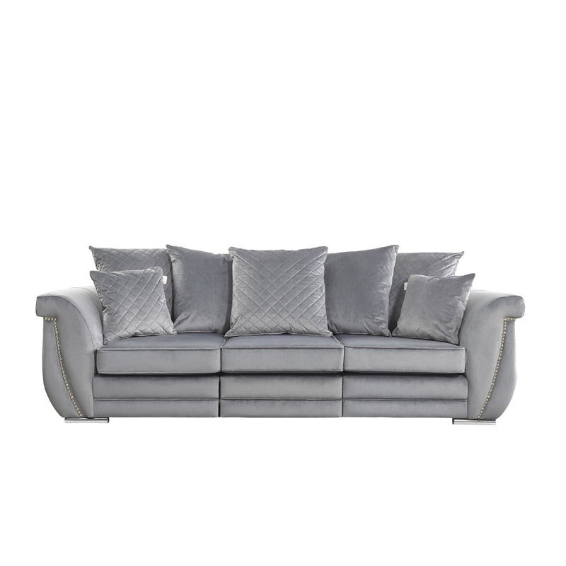 Hampton 3 Seater Velvet Sofa