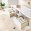 Lit mezzanine avec rangement, lit simple en bois aggloméré pour chambre d'enfant