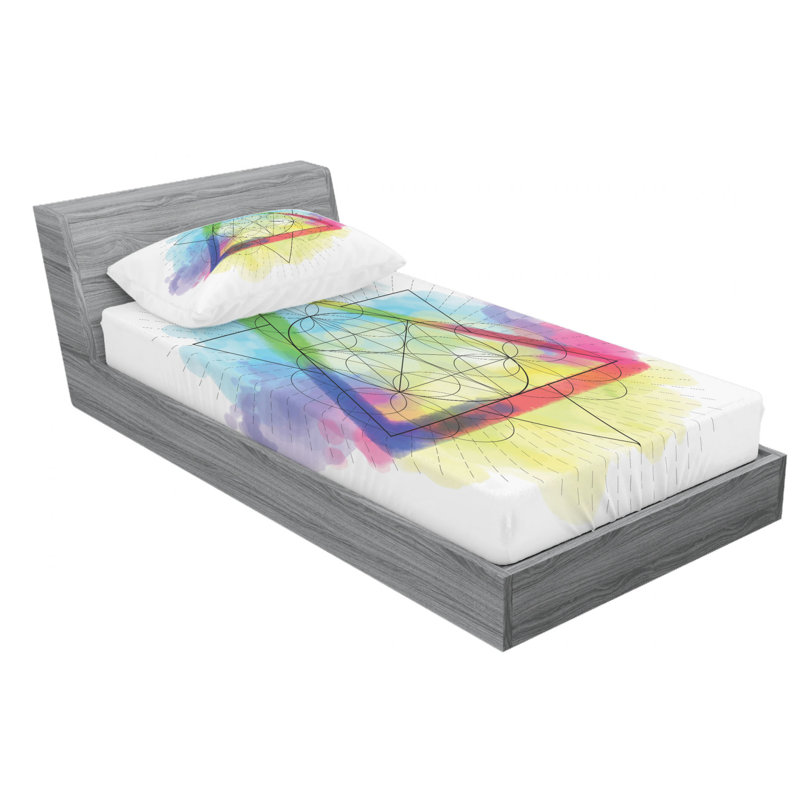 Microfiber Sheet Set, Twin Sheet Set with Fitted Sheet