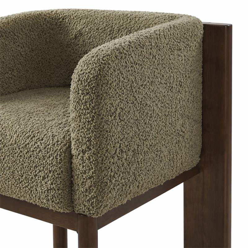 Causeuse 48,5 po, Green, Walnut