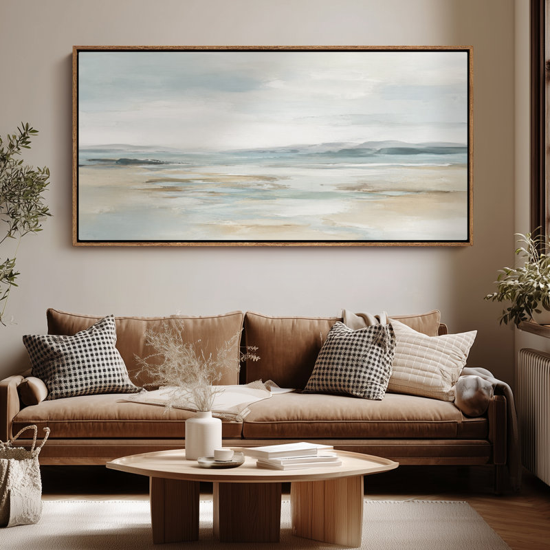 Impression sur toile encadrée, H 30 po x l 60 po, Naturel