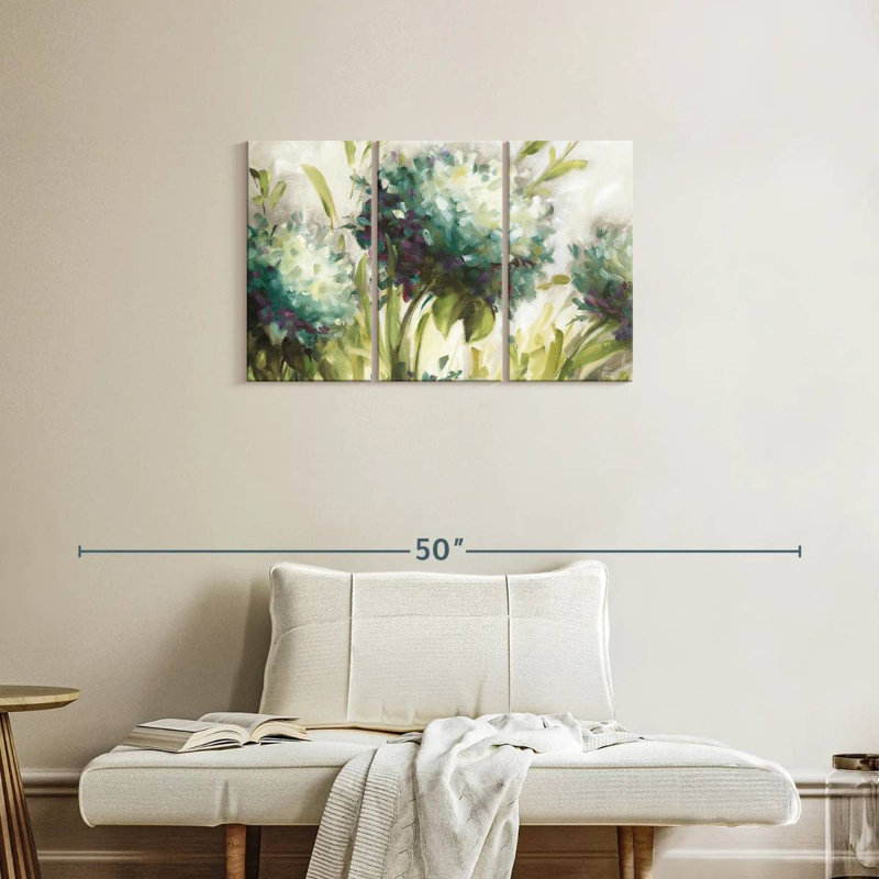 Harnek Hydrangea Field I, 20" H x 33" W